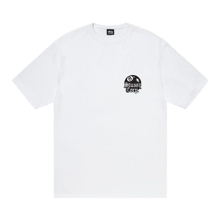 Stussy 8 Ball Corp Tee White