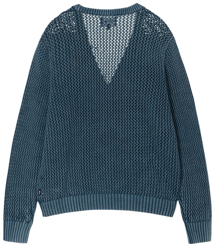 Stussy Loose Gauge Cardigan Blue
