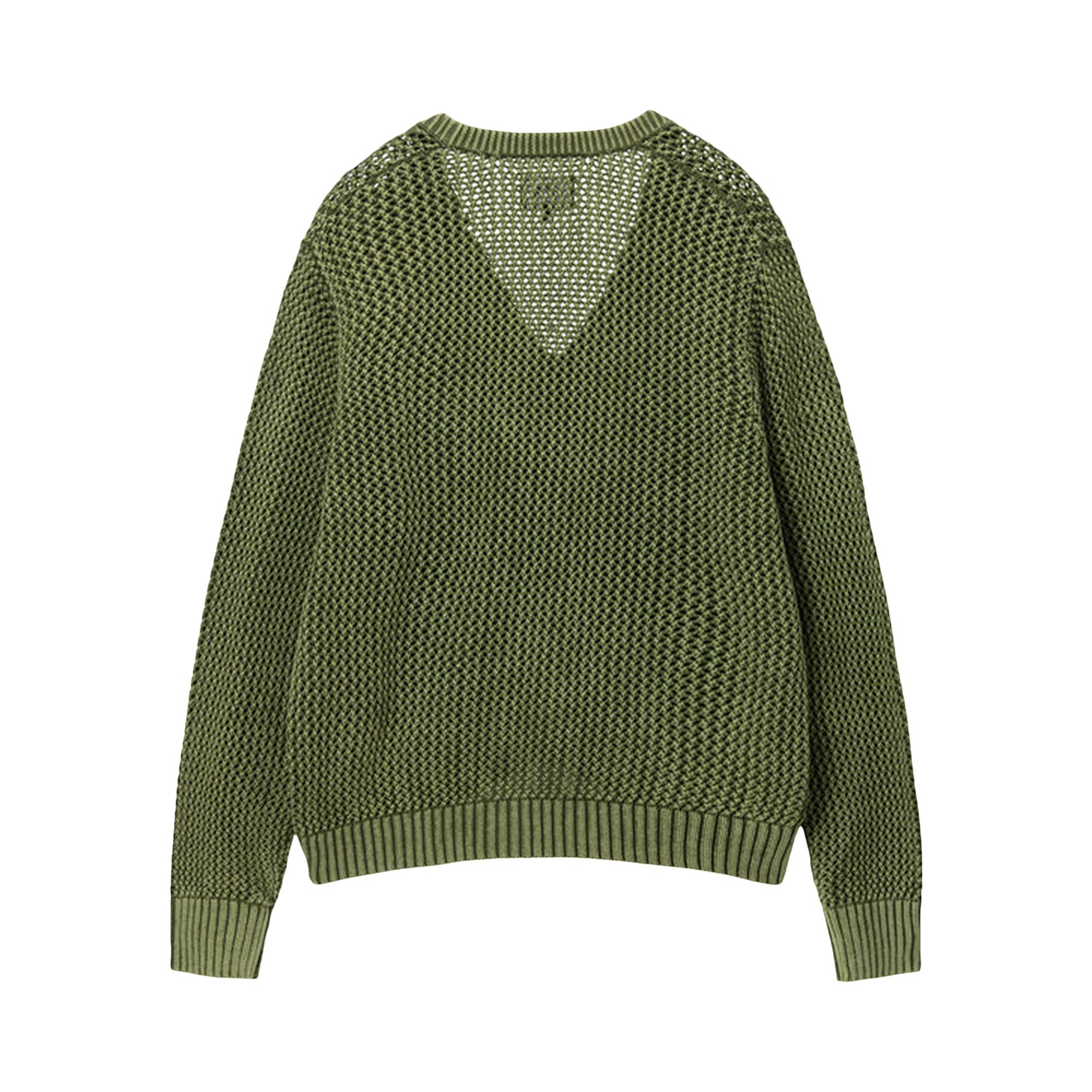 Buy Stussy Loose Gauge Cardigan 'Olive' - 117164 OLIV | GOAT
