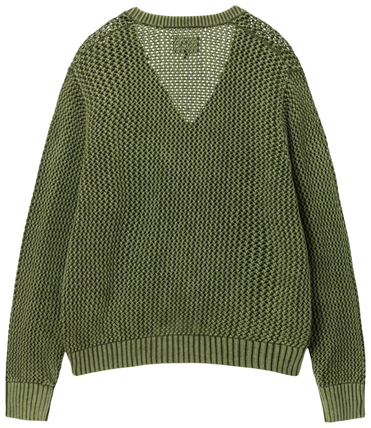 Stussy Loose Gauge Cardigan Olive