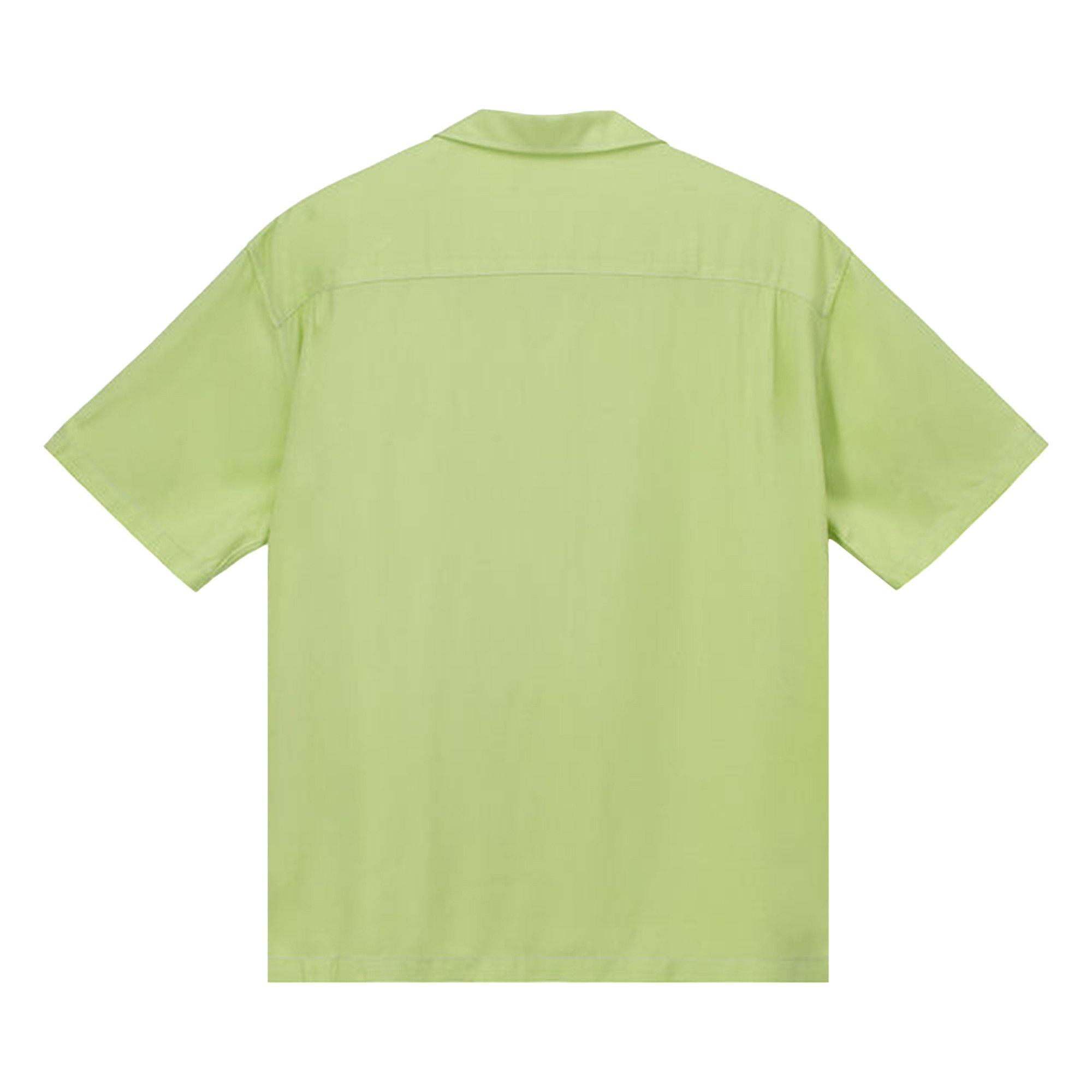 Buy Stussy Contrast Pick Stitched Shirt 'Lime' - 1110235 LIME