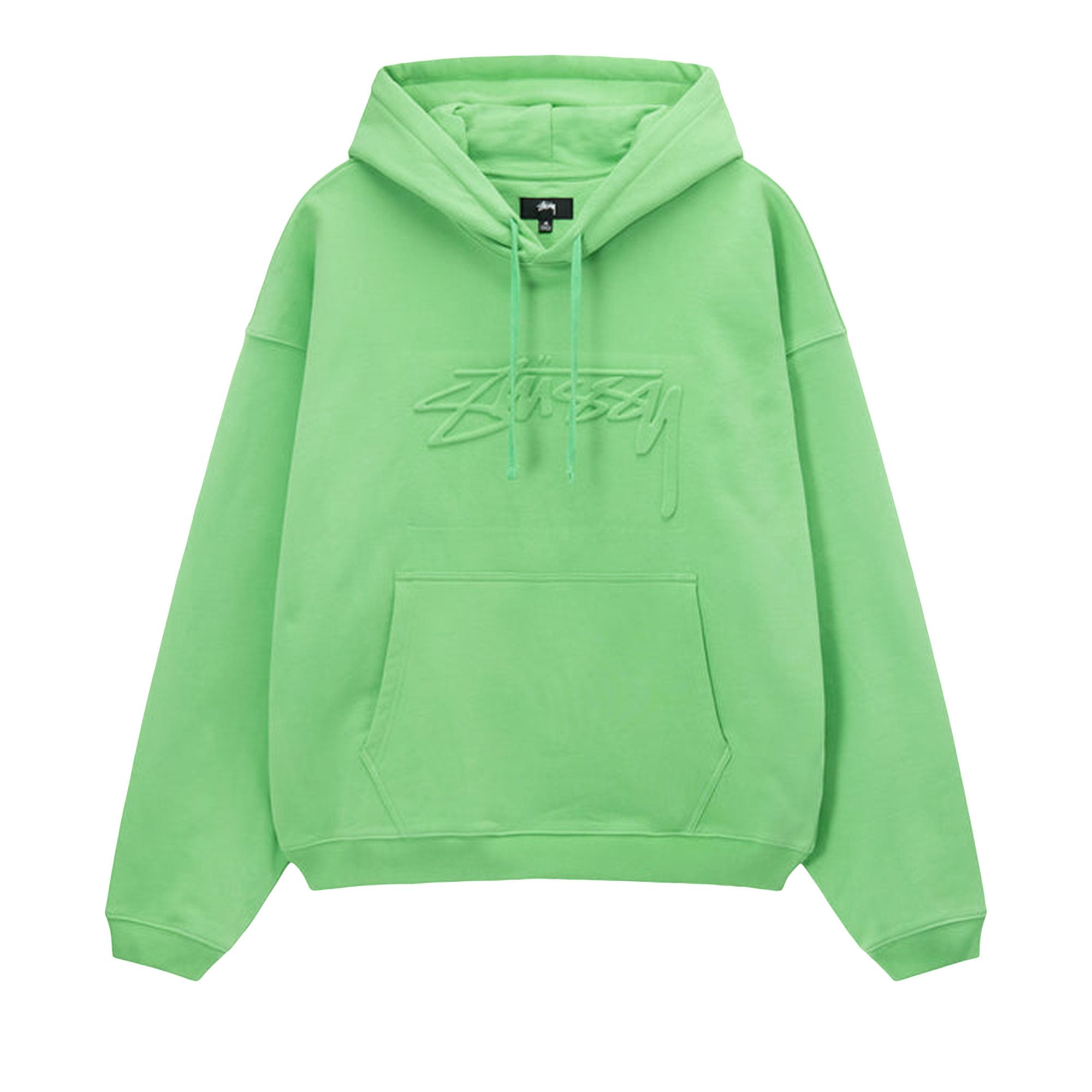 Stussy lime green hoodie hot sale