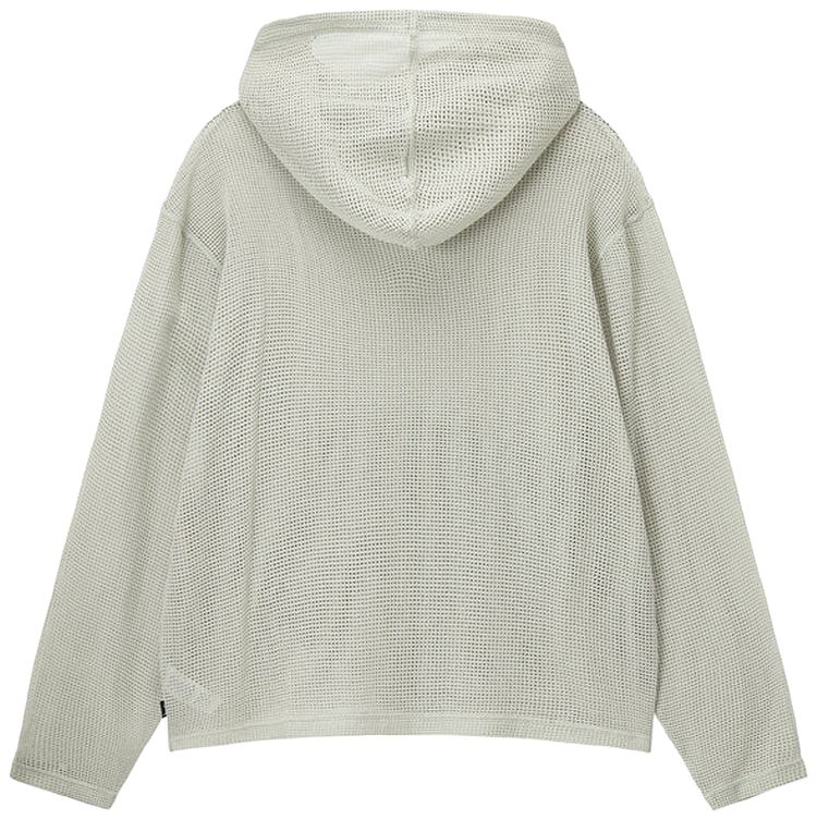 Stussy Cotton Mesh Hoodie Bone