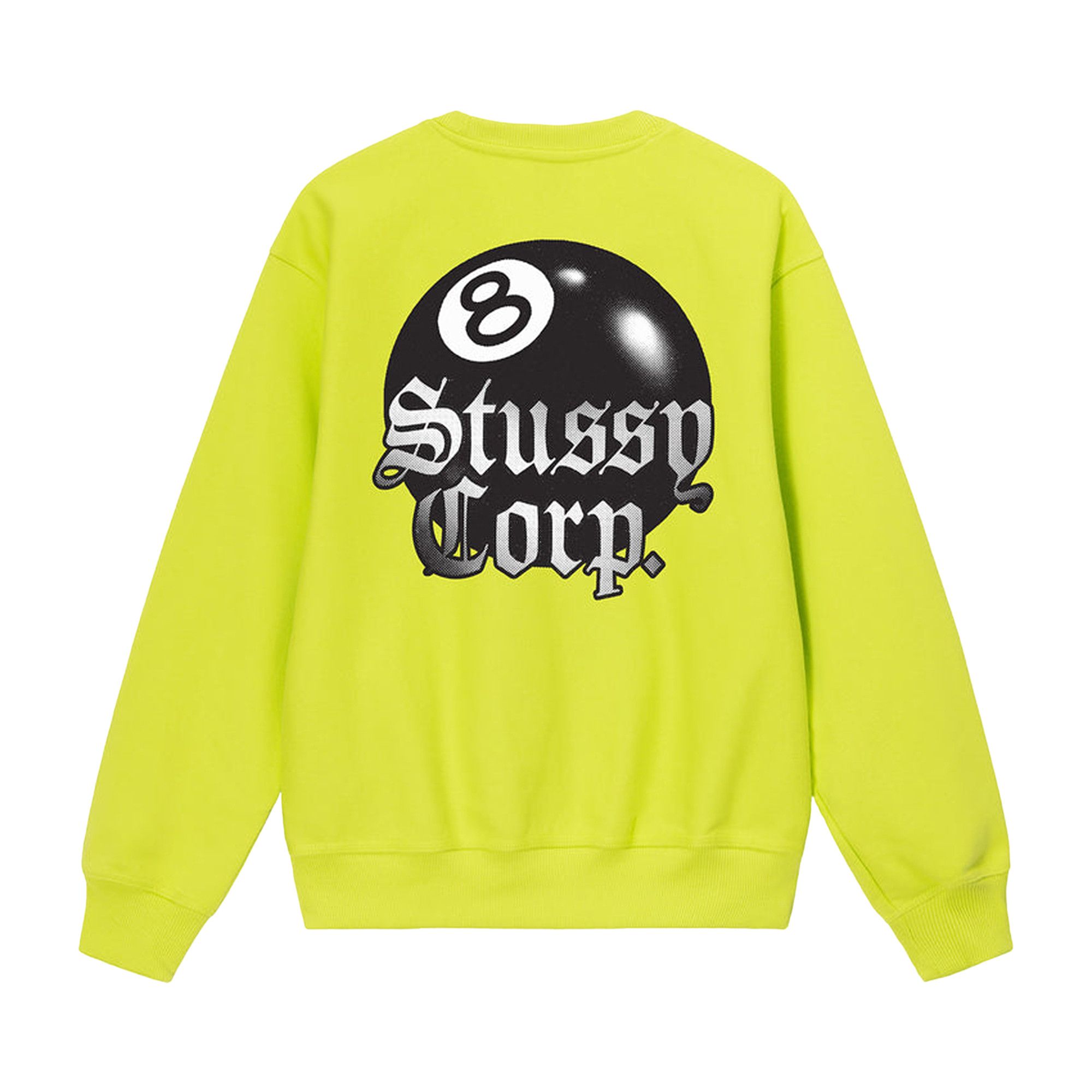 Buy Stussy 8 Ball Corp. Crew 'Lime' - 1914868 LIME | GOAT