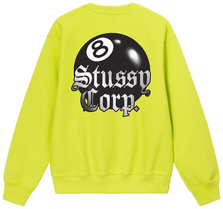 Stussy 8 Ball Corp Crew Lime