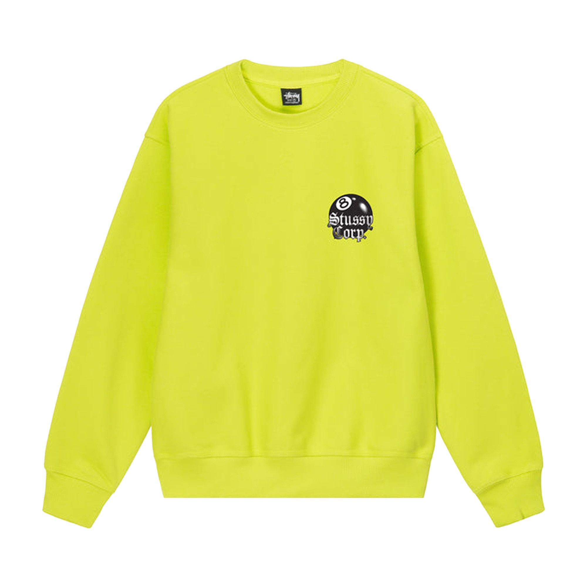 Buy Stussy 8 Ball Corp. Crew 'Lime' - 1914868 LIME | GOAT