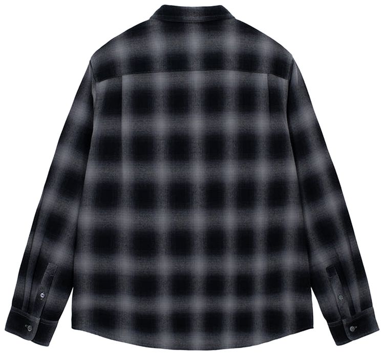 Stussy Pete Plaid Shirt Charcoal
