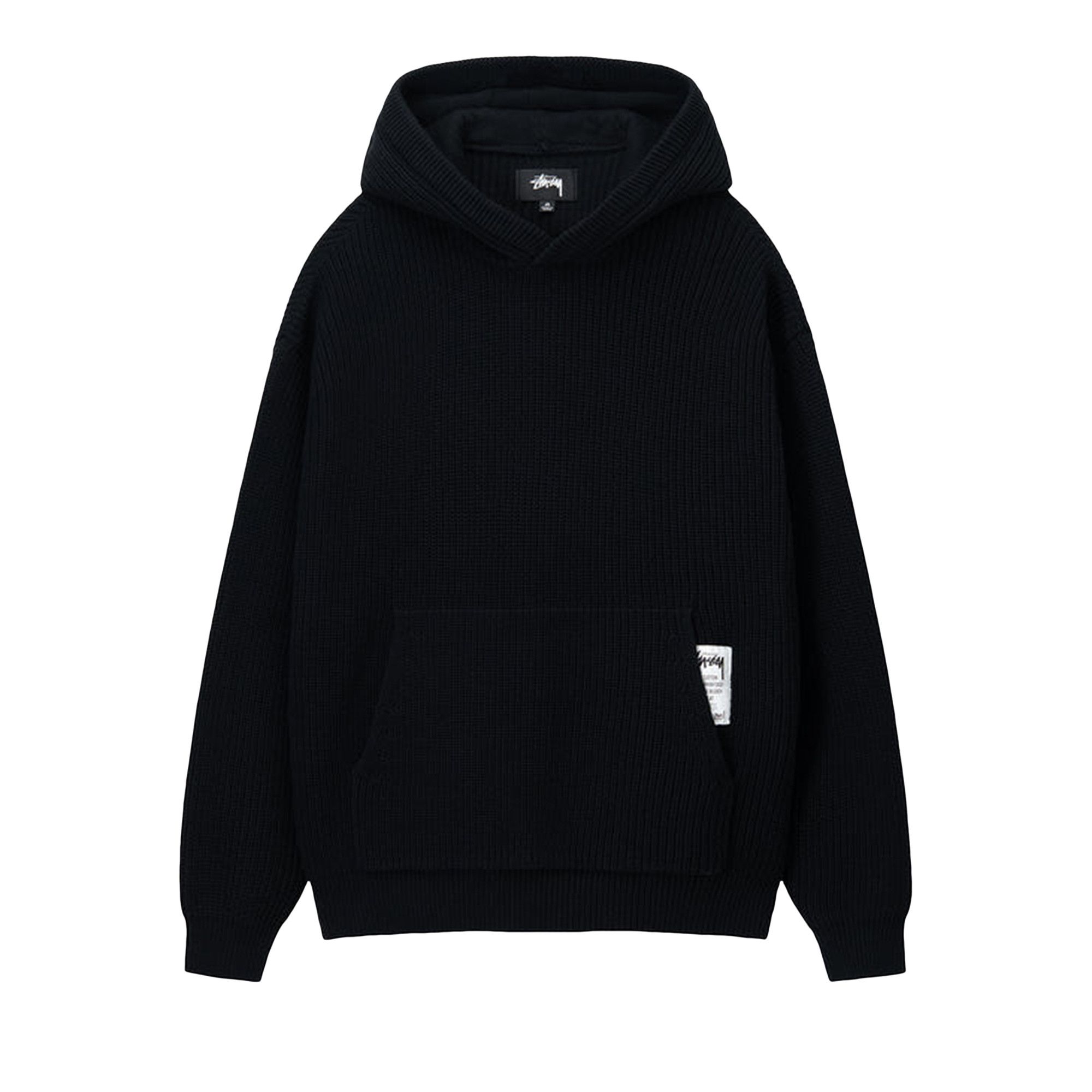 Buy Stussy Cotton Knit Hoodie Black 117138 BLAC GOAT CA