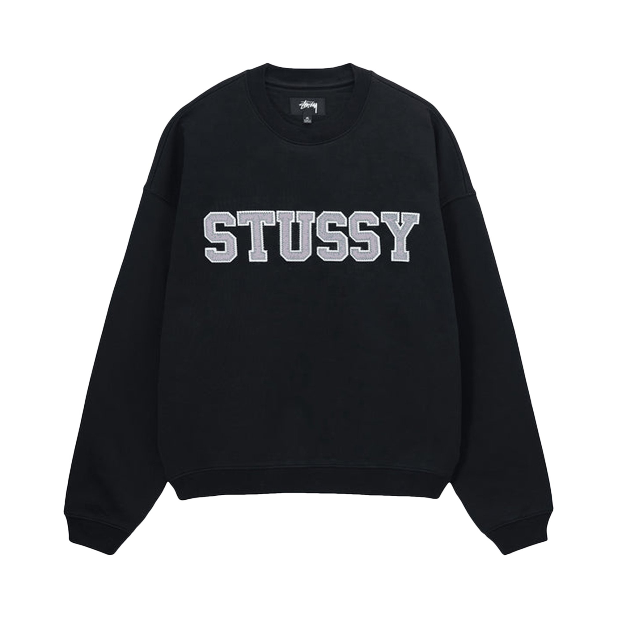 Buy Stussy Relaxed Oversized Crew 'Black' - 118517 BLAC | GOAT