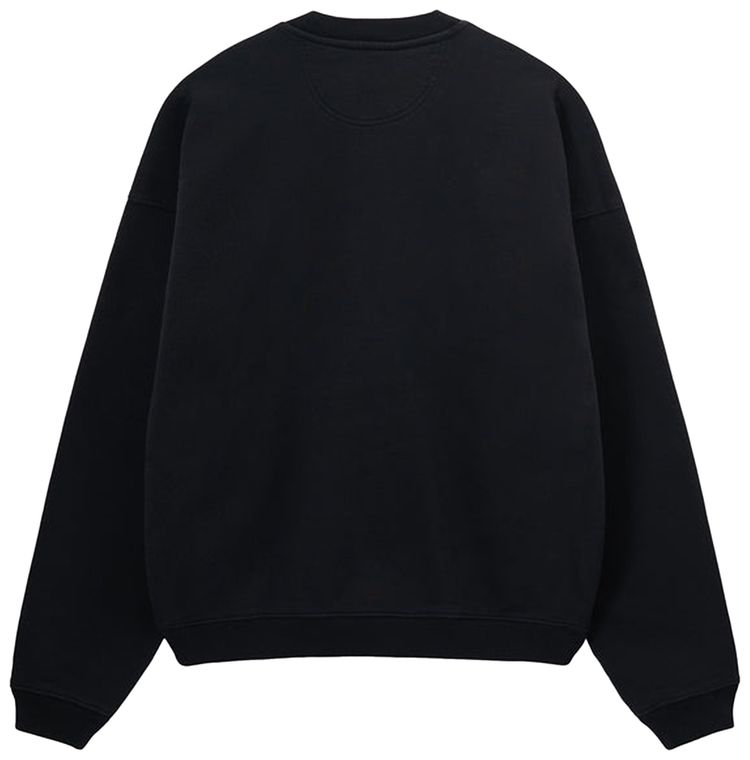 Stussy Relaxed Oversized Crew Black