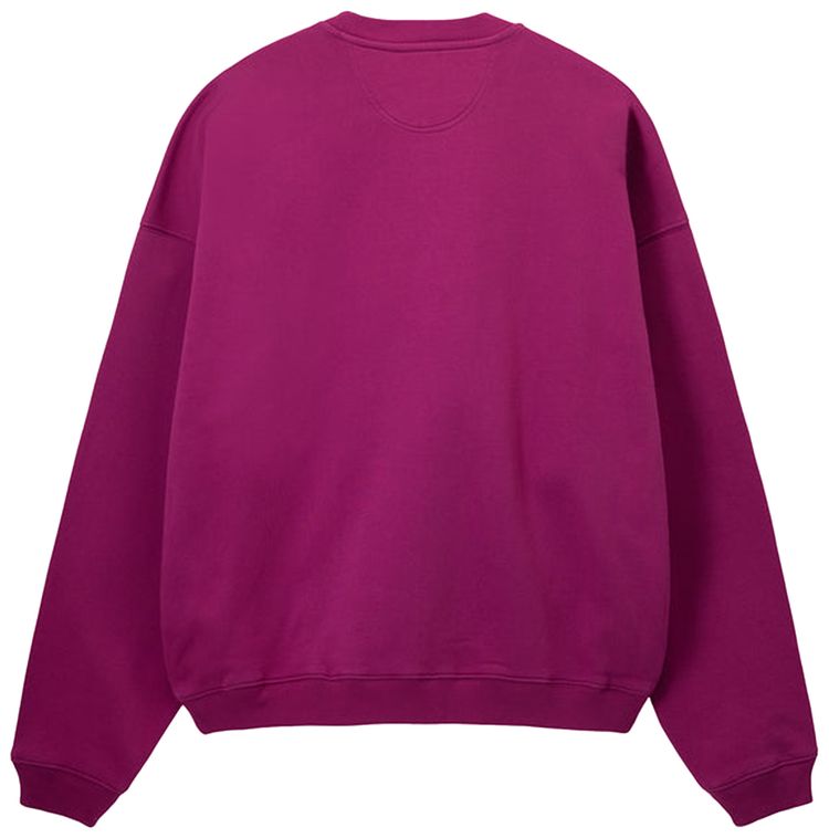 Stussy Relaxed Oversized Crew Magenta
