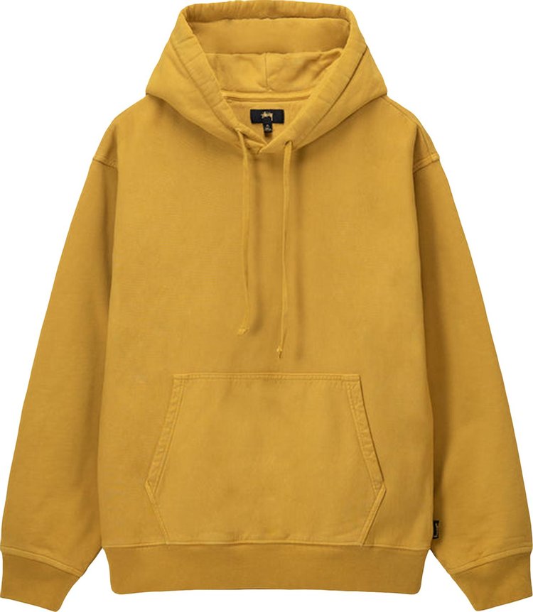 Buy Stussy Pigment Dyed Fleece Hoodie 'Gold' - 118509 GOLD | GOAT