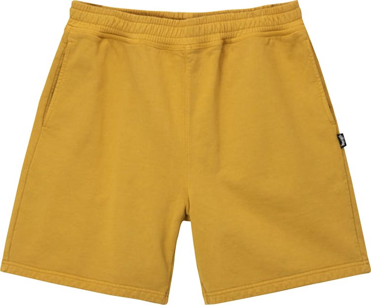 Stussy Pigment Dyed Fleece Short Gold