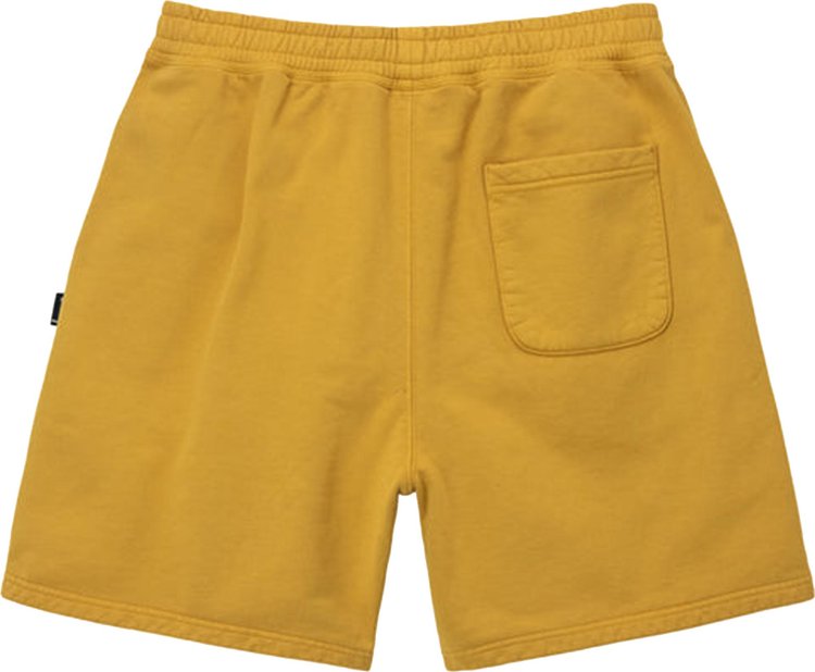 Stussy Pigment Dyed Fleece Short Gold