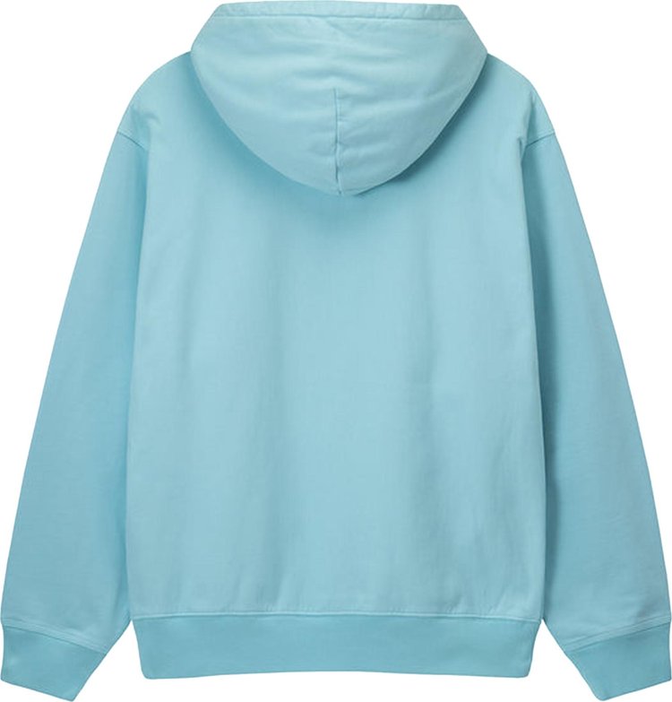 Stussy Overdyed Stock Logo Hoodie Blue