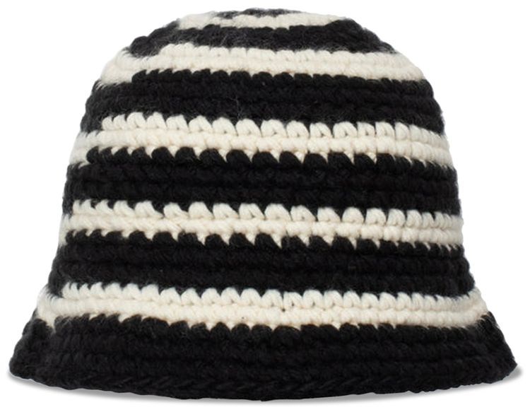 Stussy Swirl Knit Bucket Hat Black