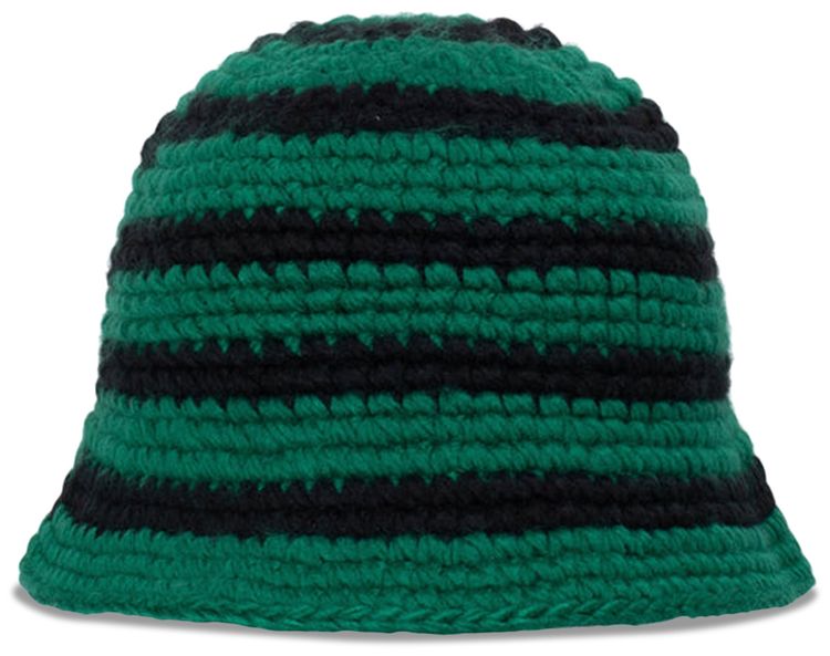 Stussy Swirl Knit Bucket Hat Forest
