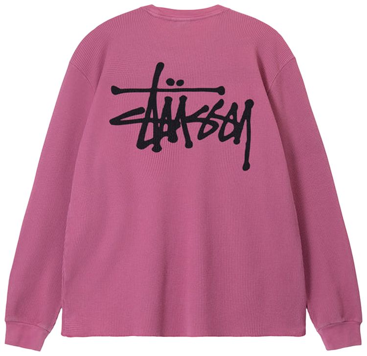 Stussy ODyed Long Sleeve Thermal Magenta