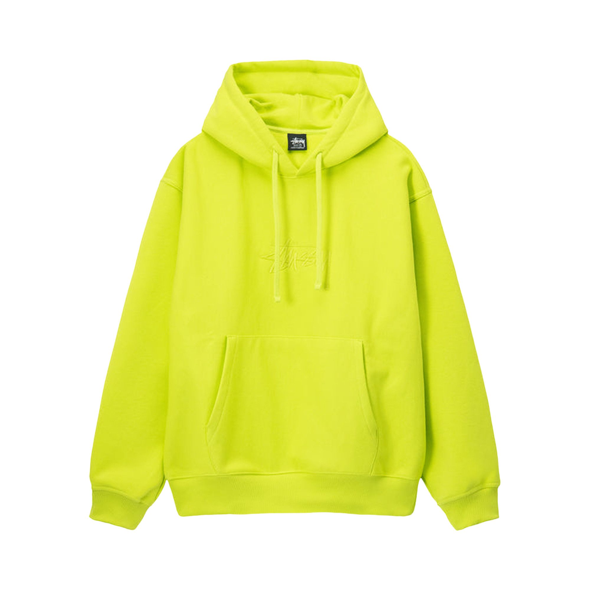 Stussy neon clearance green hoodie
