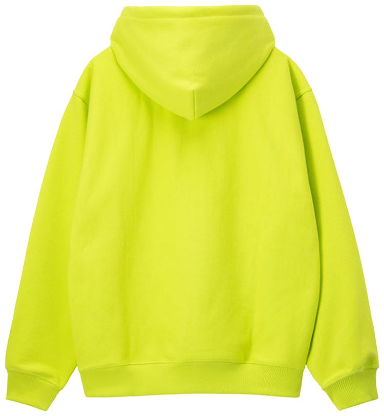 Stussy Stock Logo Applique Hoodie Keylime