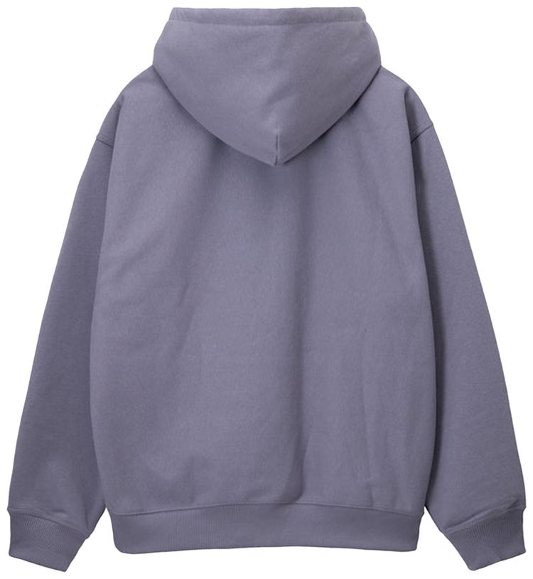 Stussy Stock Logo Applique Hoodie Mauve