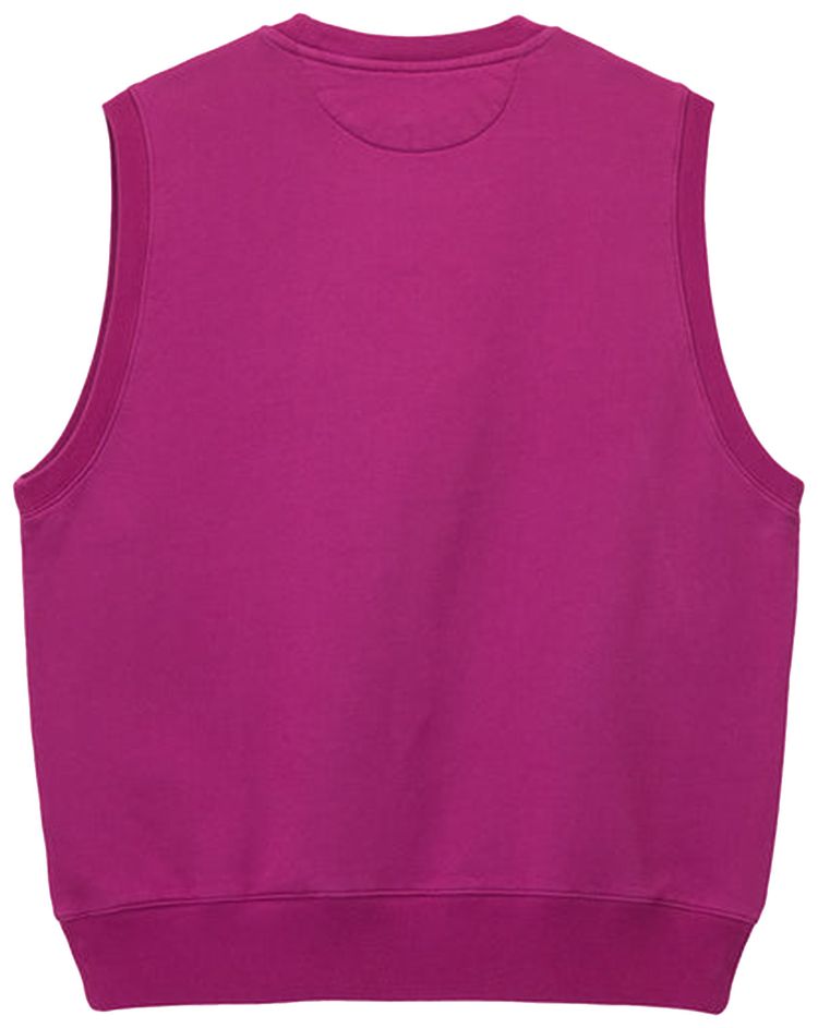 Stussy Ss Link Fleece Vest Magenta