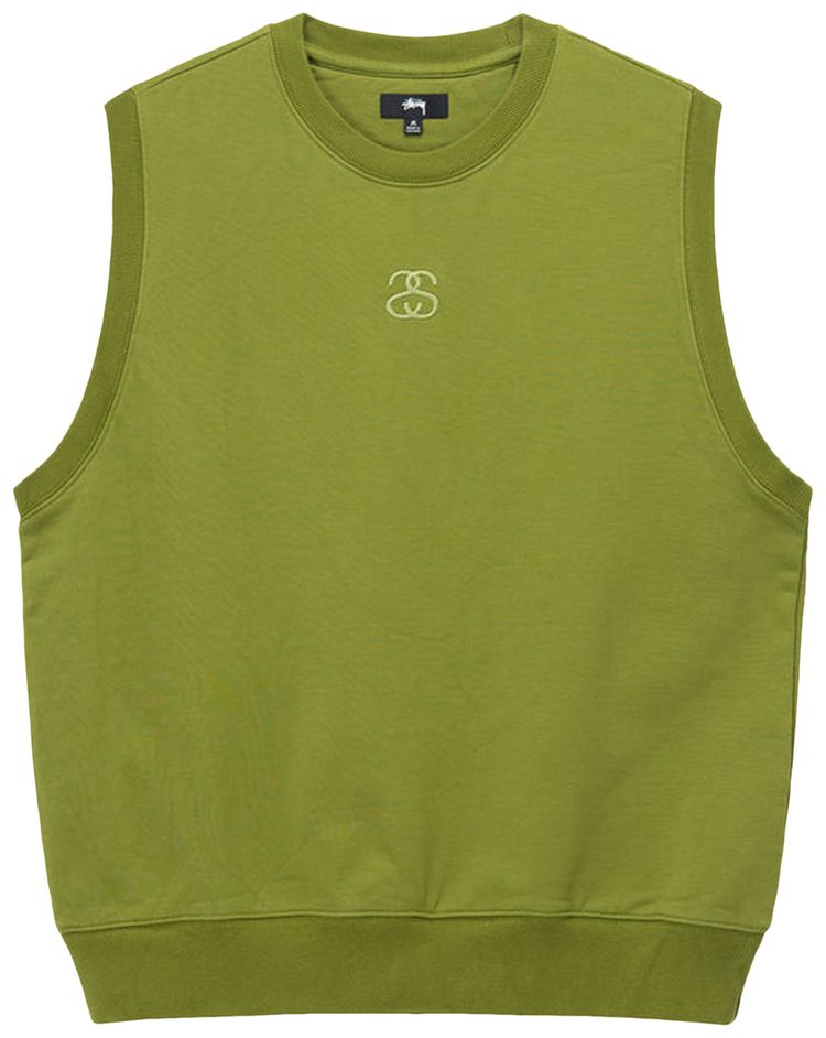 Stussy Ss Link Fleece Vest Green