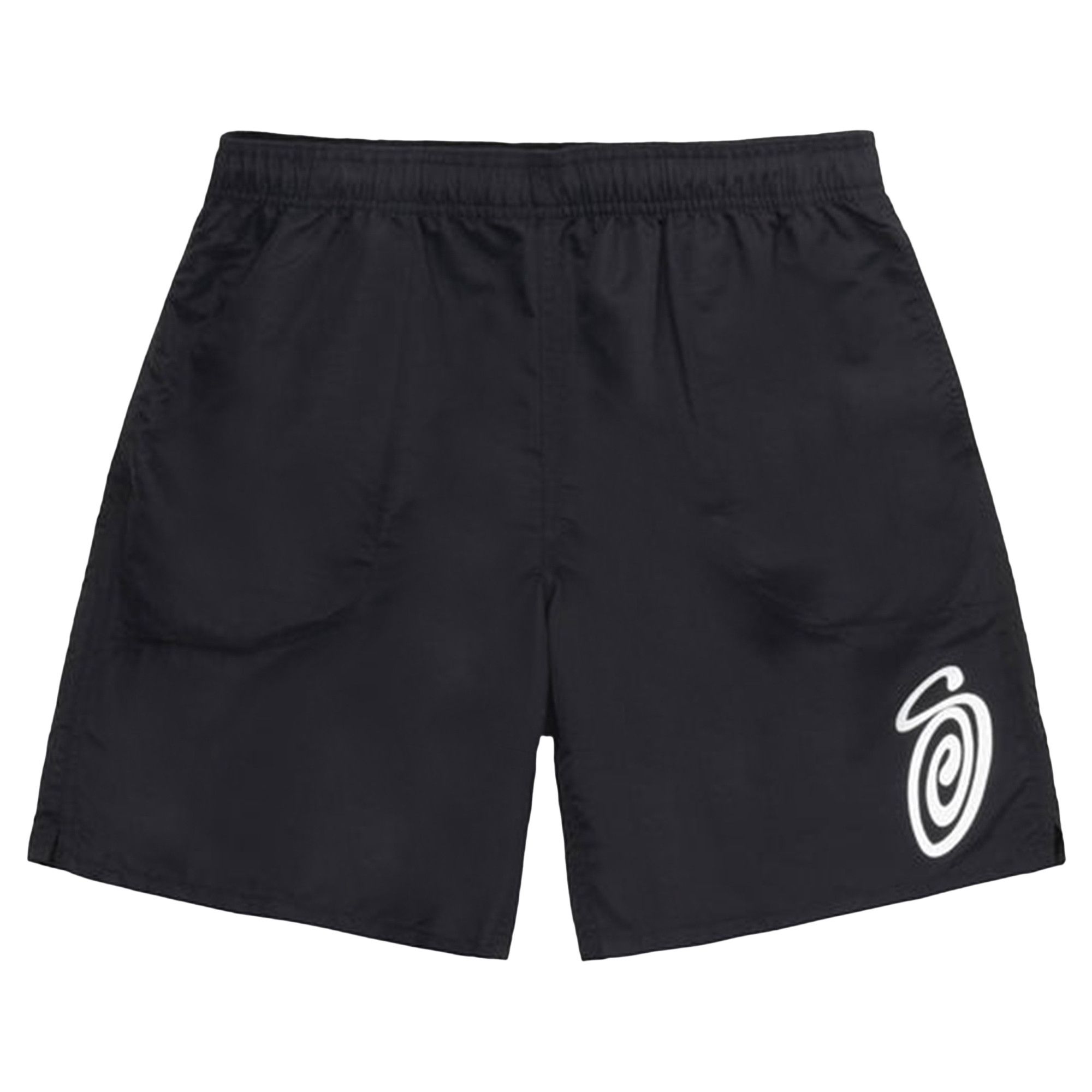 Buy Stussy Curly S Water Short 'Black' - 113157 BLAC | GOAT