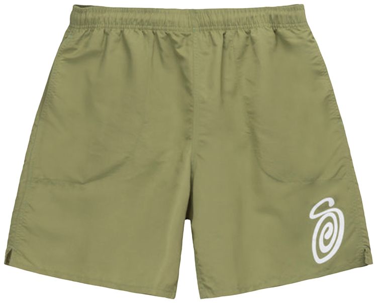 Stussy Curly S Water Short Sage