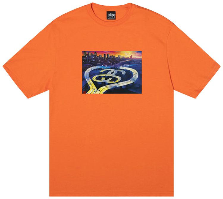 Stussy SS Highway Tee Coral