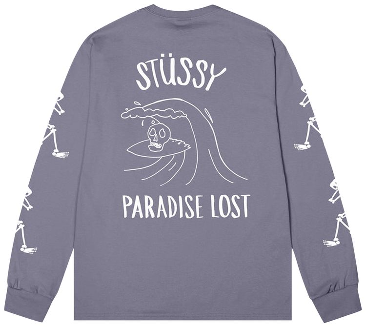 Stussy Paradise Lost Long Sleeve Tee Mauve