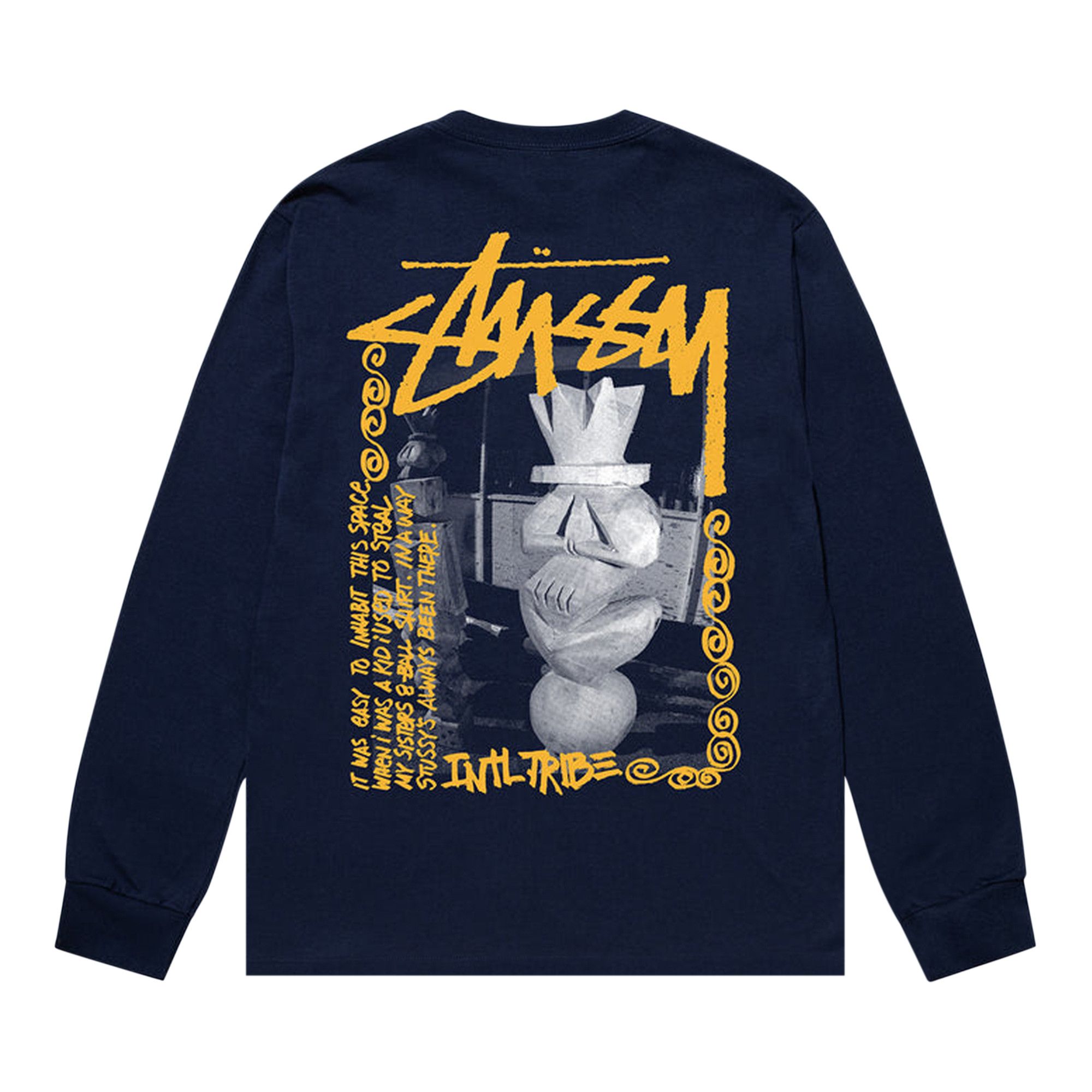 Buy Stussy Landin Long-Sleeve Tee 'Navy' - 1994876 NAVY