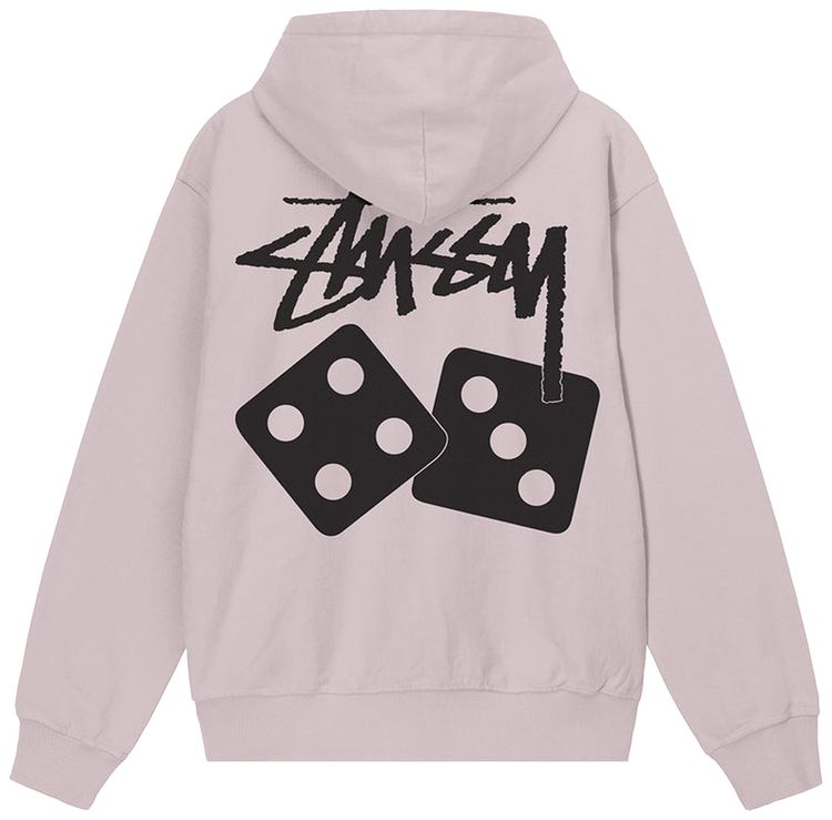 Stussy Dice Pigment Dyed Hoodie Blush