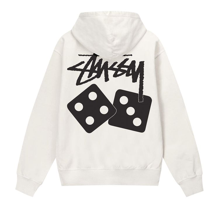 Stussy Dice Pigment Dyed Hoodie Natural