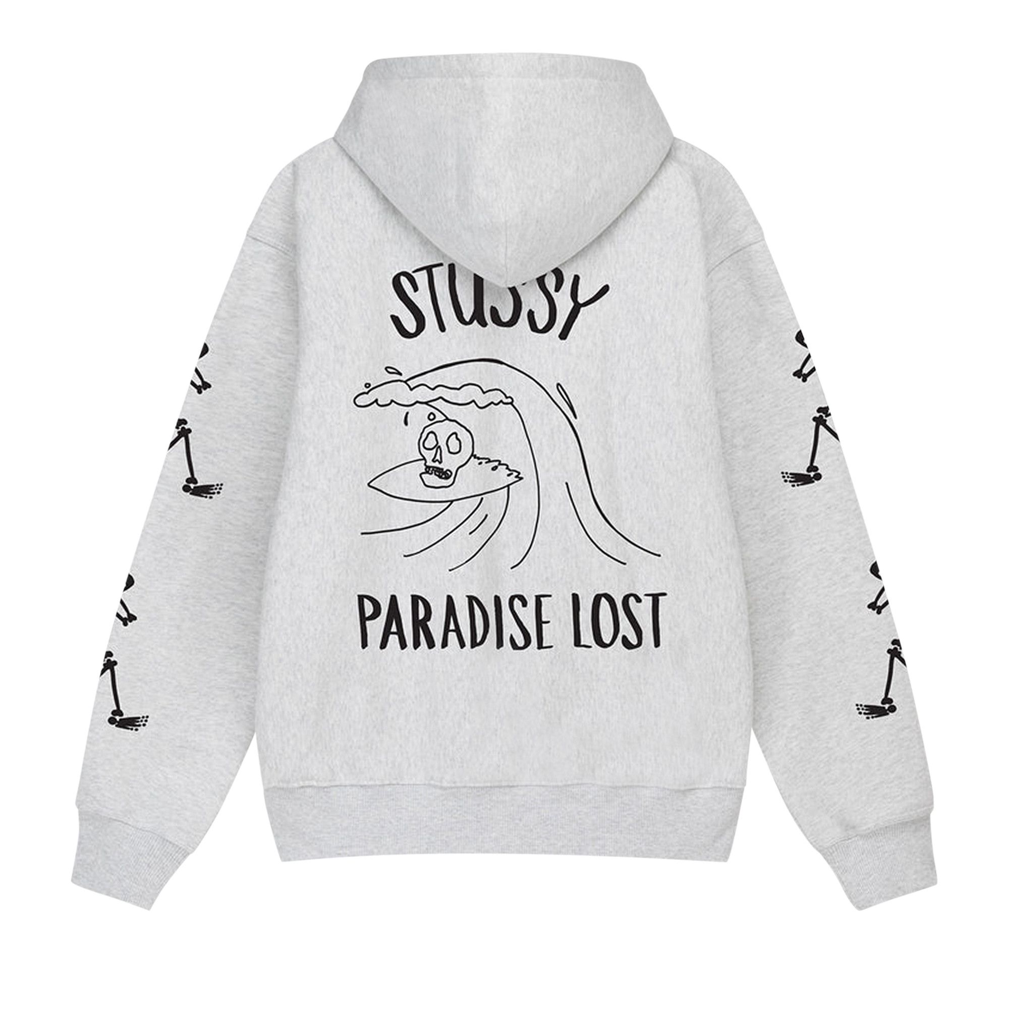 Size l Stussy Paradise Lost Hoodie 'Ash Heather'