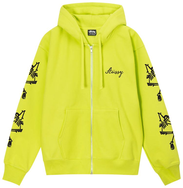 Stussy Paradise Lost Zip Hoodie Keylime
