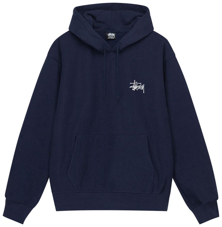 Stussy Basic Hoodie Navy
