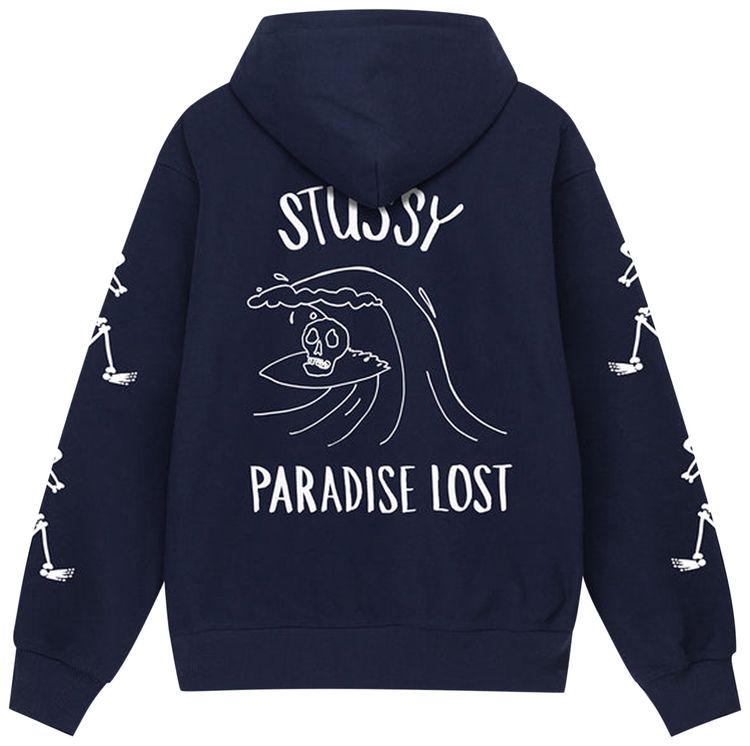 Stussy Paradise Lost Zip Hoodie Navy