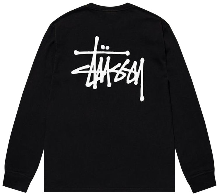 Stussy Basic Long Sleeve Tee Black