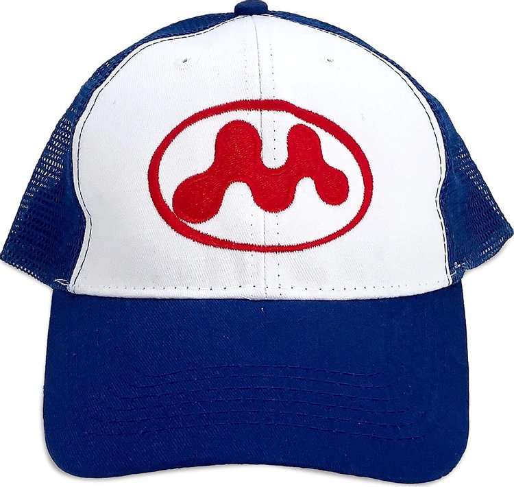 Mowalola Puff Puff Trucker Hat 'Blue'