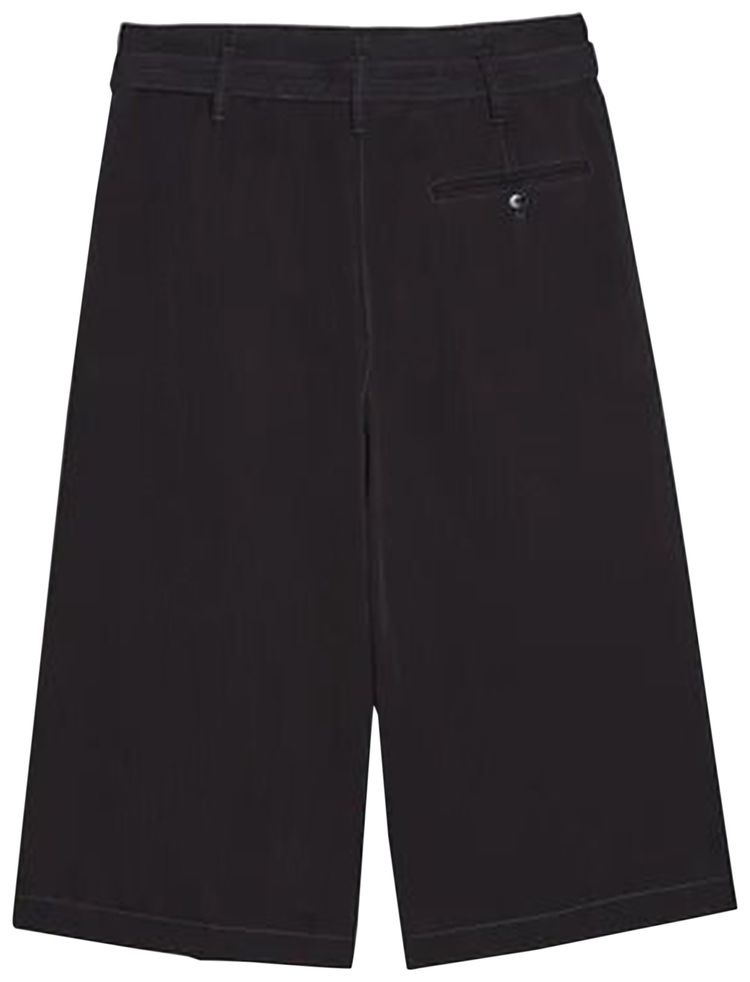 Lemaire Large Pleated Shorts Black