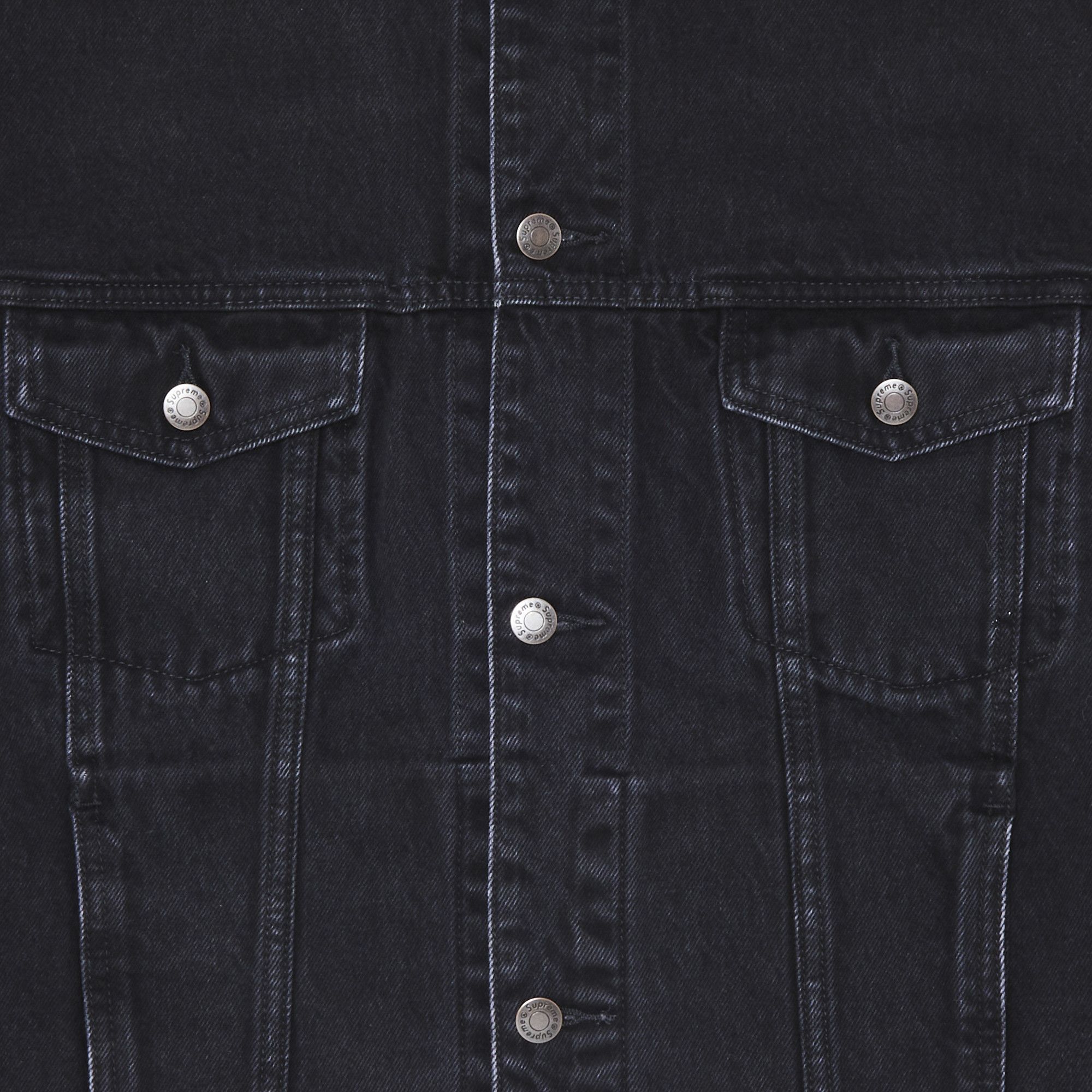 Supreme Shibori Denim Trucker Jacket Black Men's - SS23 - US