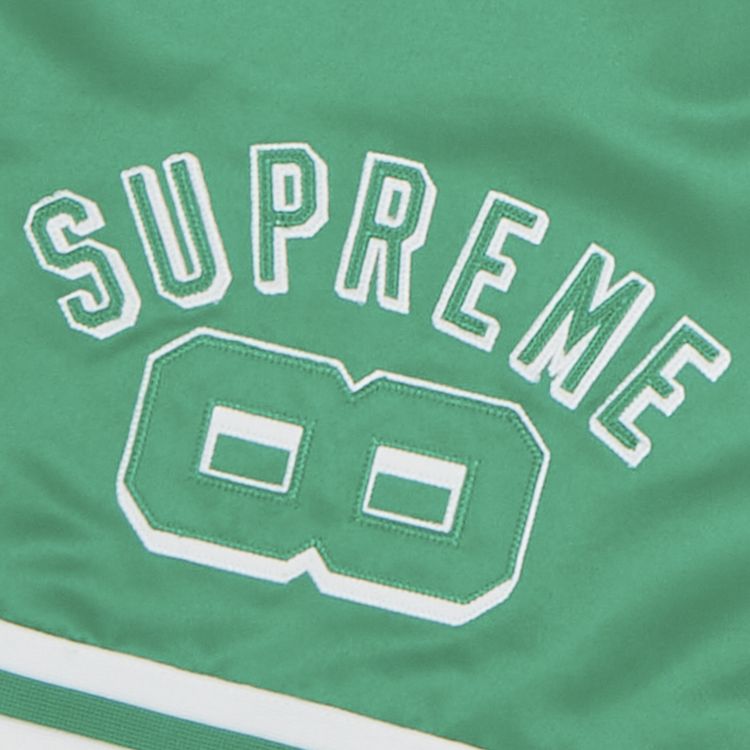 Supreme x Mitchell  Ness Satin Basketball Short Green