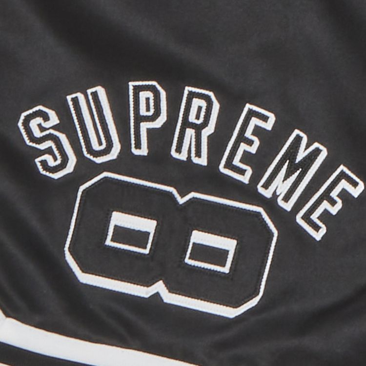 Supreme x Mitchell  Ness Satin Basketball Short Black