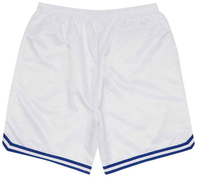 Supreme x Mitchell  Ness Satin Basketball Short White