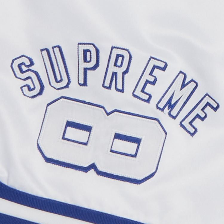 Supreme x Mitchell  Ness Satin Basketball Short White