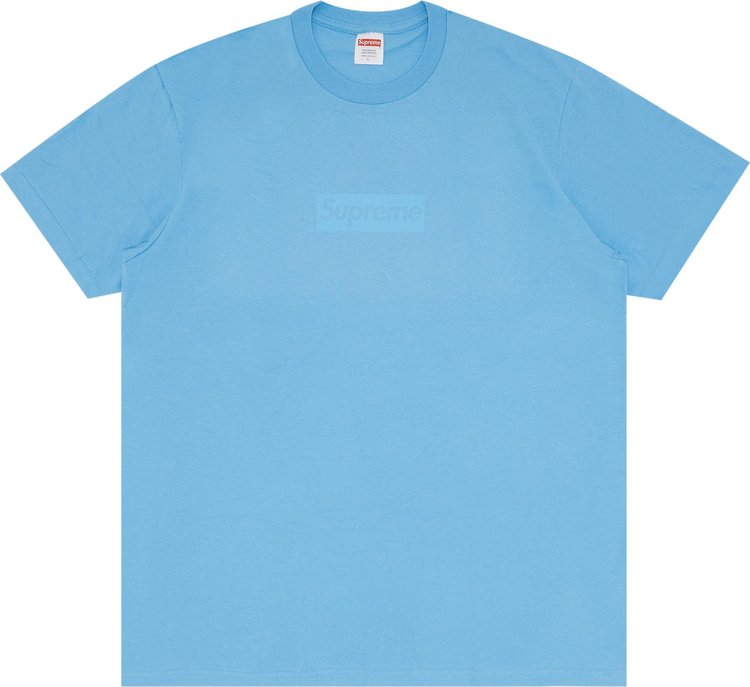 Box logo t-shirt Supreme Blue size M International in Cotton