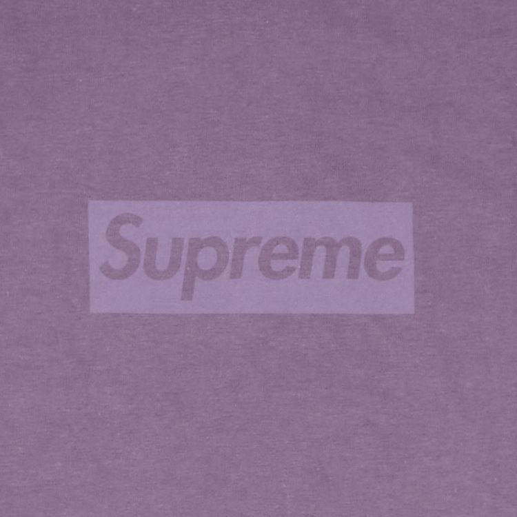 Supreme Tonal Box Logo Tee Dusty Purple