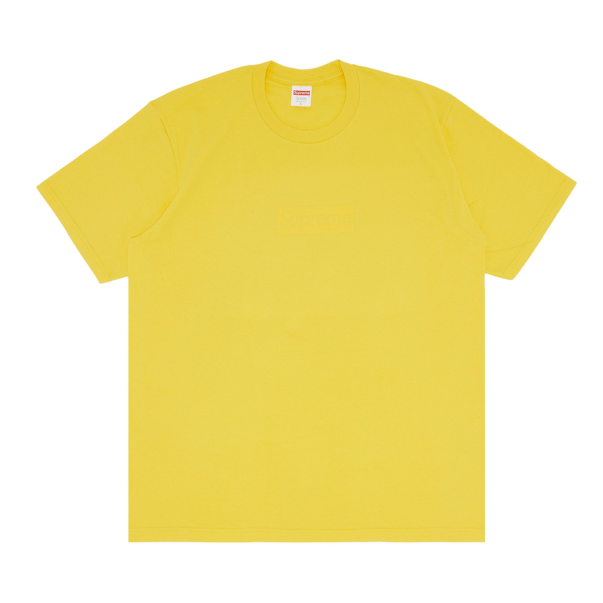Buy Supreme Tonal Box Logo Tee 'Yellow'   SST YELLOW   GOAT