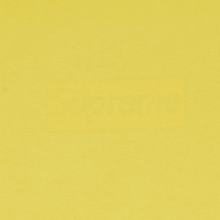Supreme Tonal Box Logo Tee Yellow